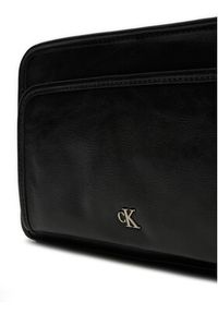 Calvin Klein Jeans Torebka Utility Dbl Zip Camera Bag25 K60K613046 Czarny. Kolor: czarny. Materiał: skórzane