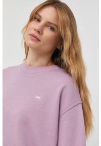 Lee bluza damska kolor fioletowy gładka. Kolor: fioletowy. Długość rękawa: długi rękaw. Długość: długie. Wzór: gładki #6