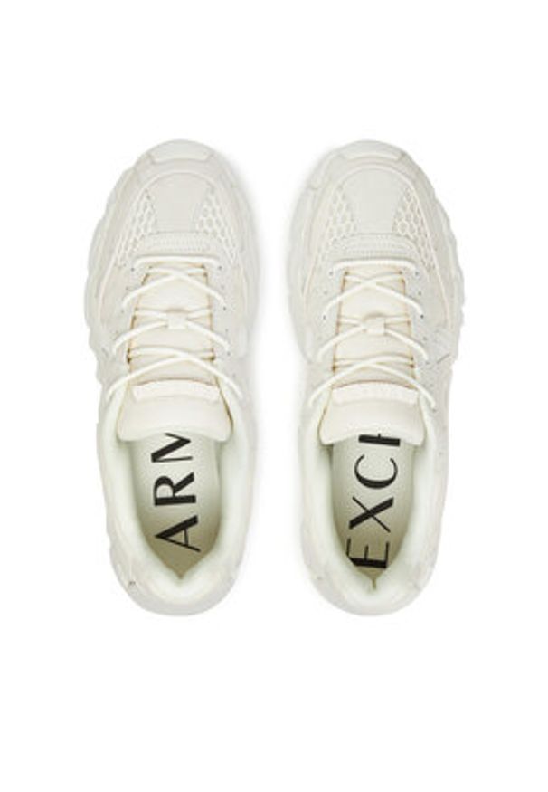 Armani Exchange Sneakersy XUX269 XV960 00894 Biały. Kolor: biały. Materiał: skóra