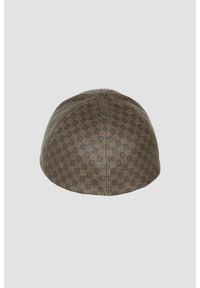 Balmain - BALMAIN Brązowa czapka z daszkiem Mini Mng Coated Canvas, Rozmiar 2. Kolor: brązowy