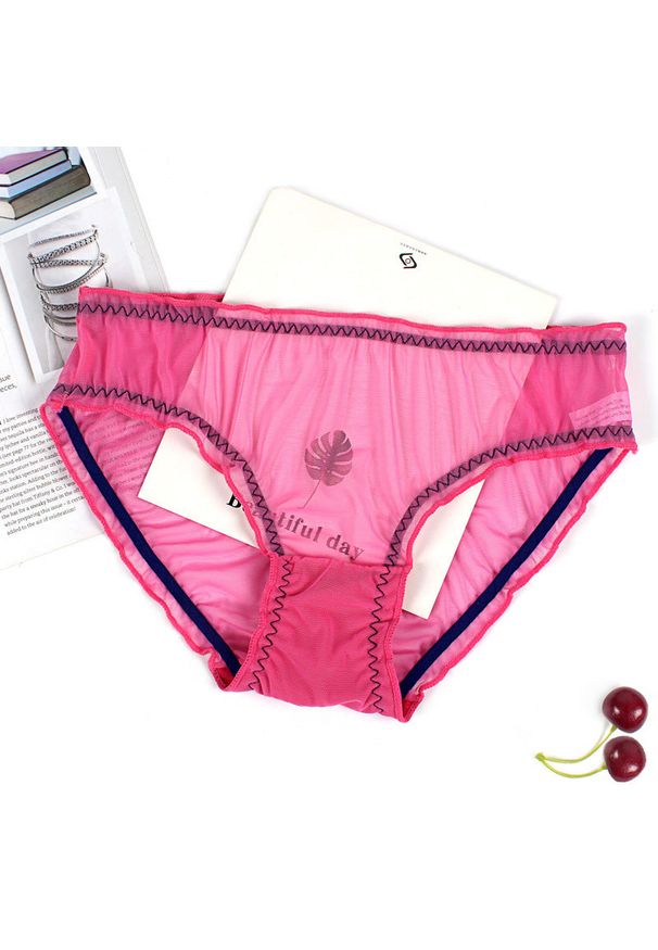 Intica - Majtki z niskim stanem z delikatnego materiału na ciepłe dni Violet. Stan: obniżony. Kolor: różowy. Materiał: materiał. Długość: długie