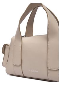 Calvin Klein Torebka LV04F3291G Beżowy. Kolor: beżowy. Materiał: skórzane #3