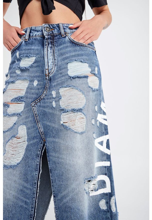 John Richmond - SPÓDNICA DENIM JORDIN JOHN RICHMOND. Materiał: denim. Długość: długie