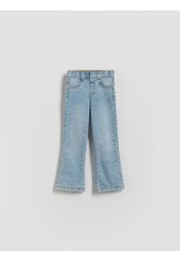 Reserved - Jegginsy flare - niebieski. Kolor: niebieski. Materiał: bawełna #1