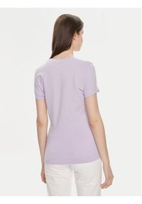 Guess T-Shirt W4GI30 J1314 Fioletowy Slim Fit. Kolor: fioletowy. Materiał: bawełna #4
