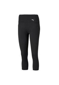 Puma - Ulubione Legginsy Damskie Forever Z Wysoką Talią 3/4. Kolor: czarny. Materiał: dresówka