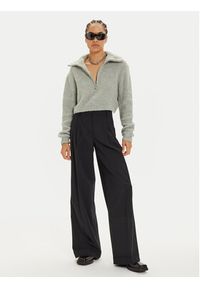 Patrizia Pepe Sweter 2K0298 K222 Szary Relaxed Fit. Kolor: szary. Materiał: syntetyk