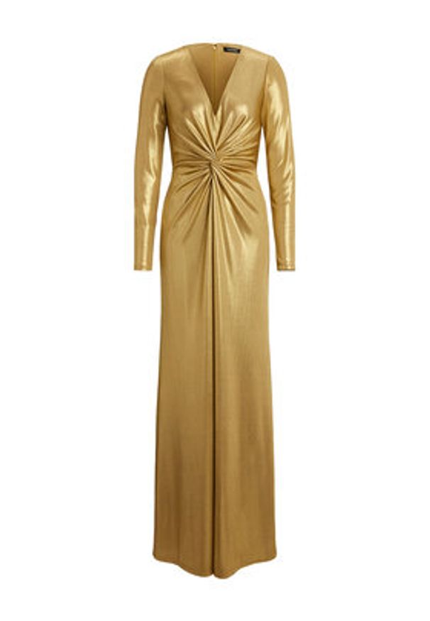Lauren Ralph Lauren - LAUREN RALPH LAUREN Sukienka wieczorowa 253979967001 Złoty Slim Fit. Kolor: złoty. Materiał: syntetyk. Styl: wizytowy