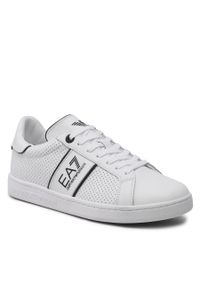 Sneakersy EA7 Emporio Armani X8X102 XK258 D611 White/Black. Kolor: biały. Materiał: skóra