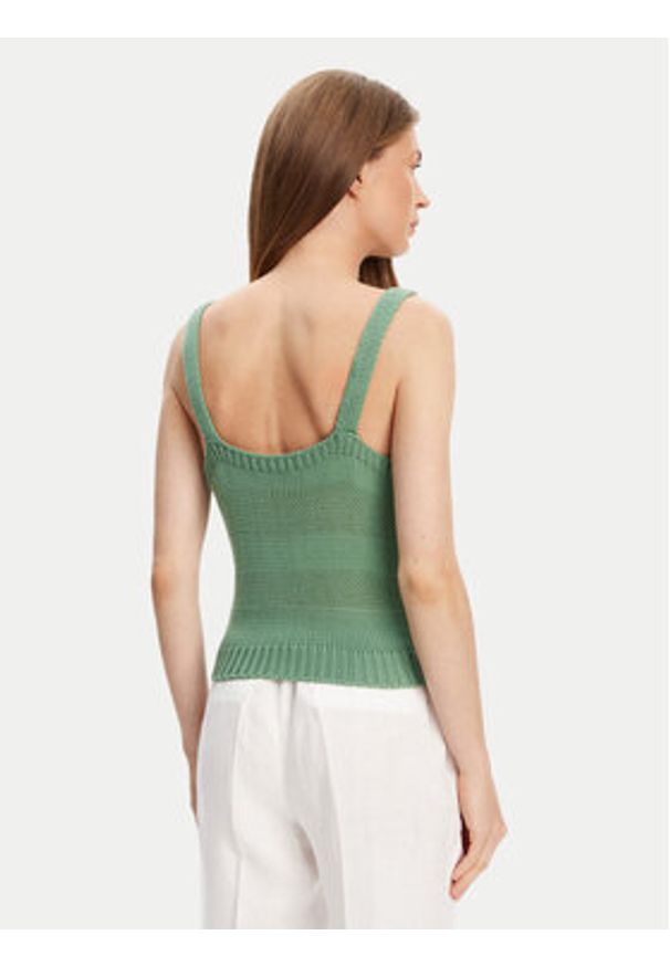 United Colors of Benetton - United Colors Of Benetton Top 1898DH018 Zielony Relaxed Fit. Kolor: zielony. Materiał: bawełna