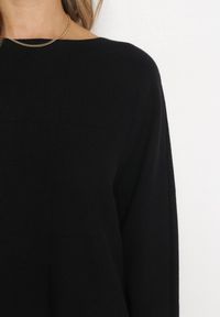 Born2be - Czarny Sweter z Długim Rękawem Shi. Kolor: czarny. Materiał: dzianina. Długość rękawa: długi rękaw. Długość: długie. Sezon: jesień, zima #4