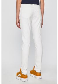 Levi's® - Levi's - Jeansy 721 biały damskie medium waist. Okazja: na spotkanie biznesowe. Kolor: biały. Styl: biznesowy #4