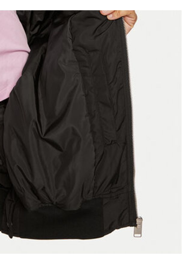 Karl Lagerfeld Jeans Kurtka bomber 240J1501 Czarny Relaxed Fit. Kolor: czarny. Materiał: syntetyk