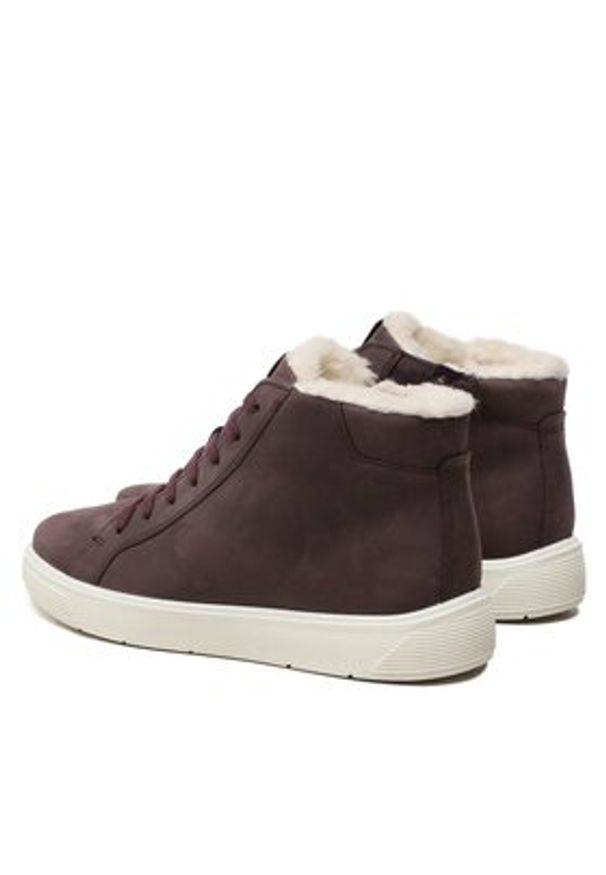 ecco - ECCO Trzewiki Street Tray K GORE-TEX 70528302385 Fioletowy. Kolor: fioletowy. Materiał: nubuk, skóra. Styl: street