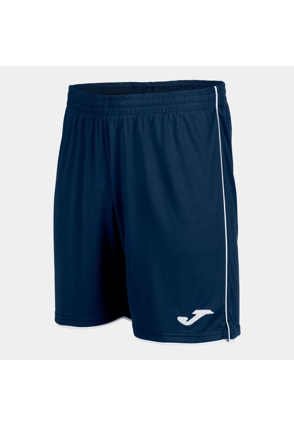 Spodenki do piłki nożnej męskie Joma Liga. Kolor: niebieski, biały, wielokolorowy. Materiał: poliester. Sport: piłka nożna