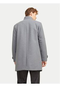 Jack & Jones - Jack&Jones Płaszcz wełniany Melton 12258672 Szary Regular Fit. Kolor: szary. Materiał: syntetyk, wełna
