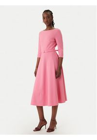 Rinascimento Sukienka koktajlowa CFC0127892003 Różowy Regular Fit. Kolor: różowy. Materiał: syntetyk. Styl: wizytowy #5
