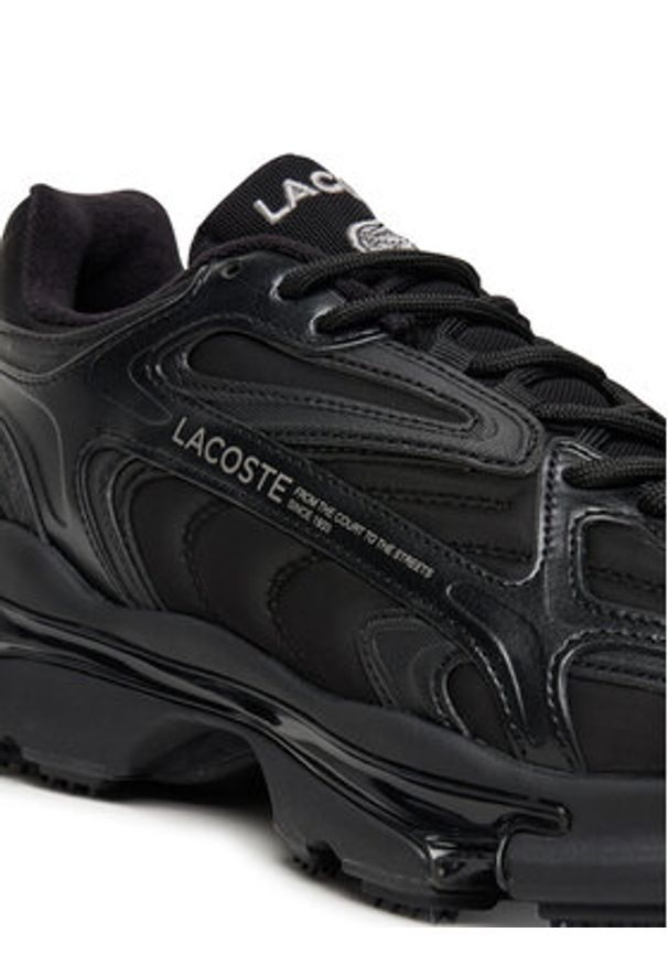 Lacoste Sneakersy L003 2K24 7-50SMA0110 Czarny. Kolor: czarny. Materiał: materiał