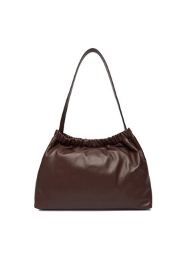 TOMMY HILFIGER - Tommy Hilfiger Torebka Soft Leather Shoulder Bag AW0AW18307 Bordowy. Kolor: czerwony. Materiał: skórzane