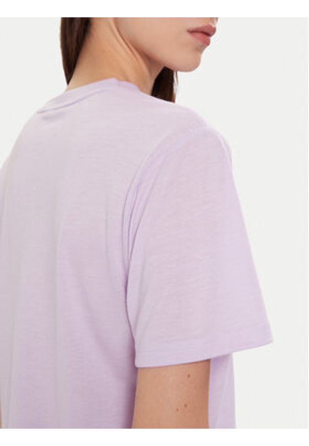 Adidas - adidas Koszulka techniczna Train Essentials Big Logo JY2183 Fioletowy Regular Fit. Kolor: fioletowy. Materiał: syntetyk