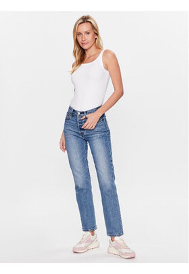 Kaffe Top Carna 10507348 Biały Shaped Fit. Kolor: biały. Materiał: bawełna