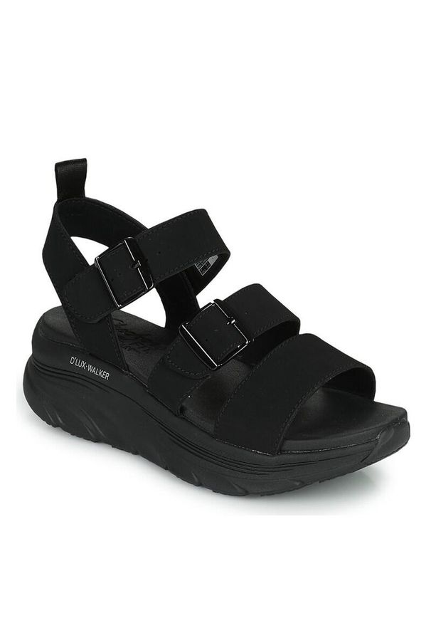 skechers - Sandały Skechers Model Dlux Walker Retro Cosmos Kolor Czarny. Kolor: czarny. Materiał: syntetyk, tkanina. Sezon: lato