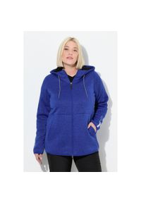 ULLA POPKEN - Damskie Sweter na polarze pluszowy polar dwukierunkowy suwak odblaski. Kolekcja: plus size. Kolor: wielokolorowy. Materiał: poliester, materiał. Sezon: zima. Sport: narciarstwo #1