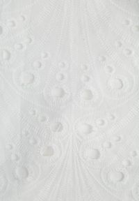 Born2be - Biała Sukienka z Bawełny Zdobiona Haftem z Krótkim Rękawem i Materiałowym Paskiem Dimisha. Okazja: na co dzień. Kolor: biały. Materiał: materiał, bawełna. Długość rękawa: krótki rękaw. Wzór: haft, aplikacja. Typ sukienki: dopasowane, proste. Styl: casual #3