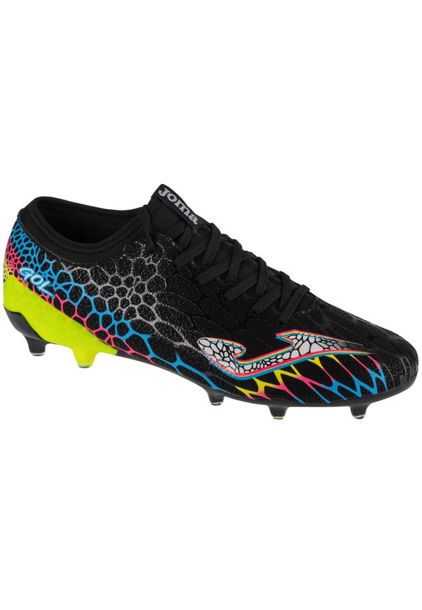 Joma - Buty piłkarskie korki męskie, Gol 24 FG GOLW. Kolor: czarny, wielokolorowy, żółty. Sport: piłka nożna