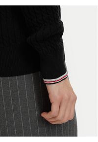 Beverly Hills Polo Club Sweter P-SS26W-M537390BLK Czarny Regular Fit. Typ kołnierza: polo. Kolor: czarny. Materiał: bawełna #2