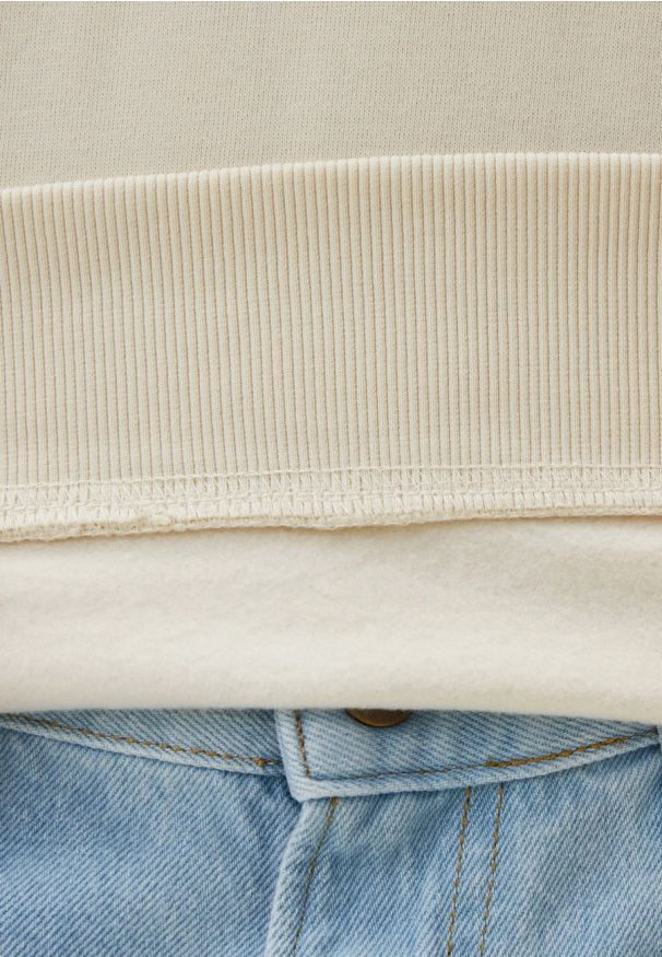 Lee - LEE MĘSKA BLUZA WOBBLY LEE SWS ECRU 112341666 L81M016990