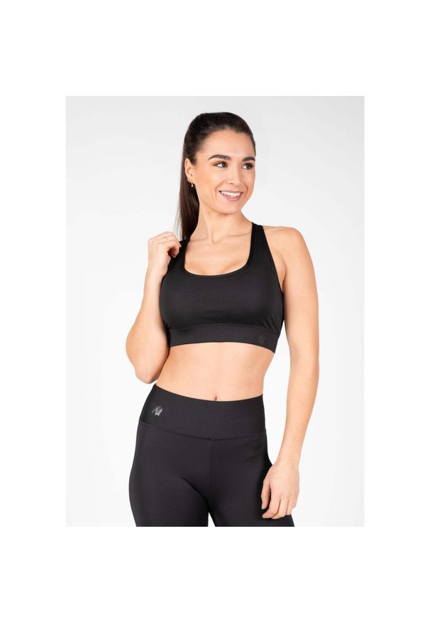 GORILLA WEAR - Stanik fitness cardio Gorilla Wear Meta Sports Bra. Kolor: czarny. Sport: fitness