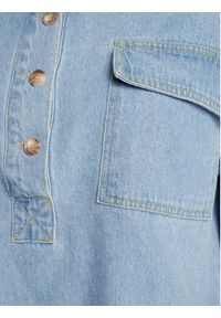 Moss Copenhagen Koszula jeansowa Caralisa 16930 Błękitny Regular Fit. Kolor: niebieski. Materiał: bawełna