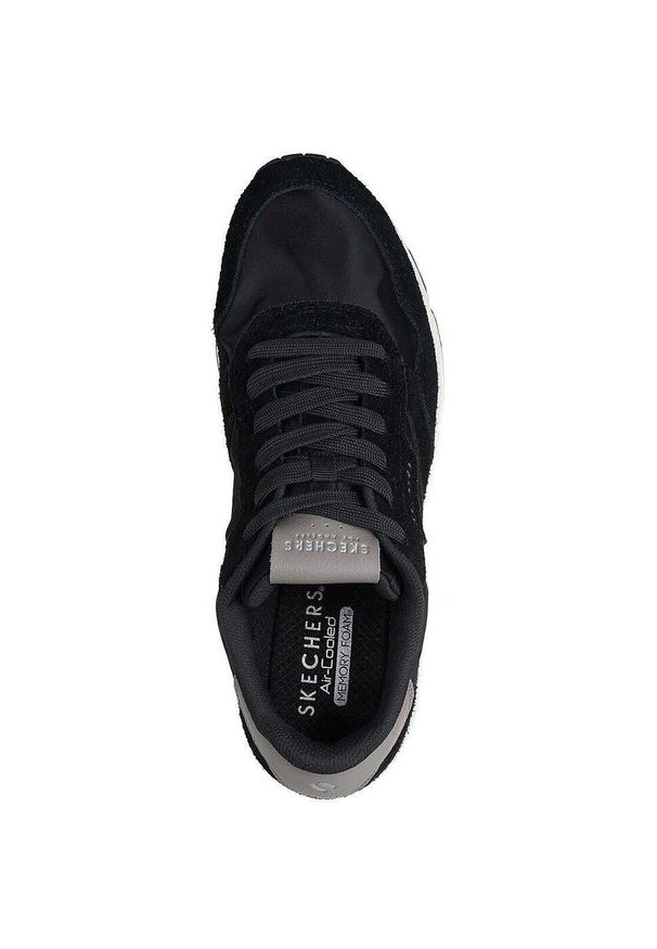 skechers - Adidasy Skechers Uno-vintage Dayz, Mężczyźni. Kolor: czarny. Materiał: skóra ekologiczna, materiał. Sport: fitness