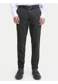 Jack & Jones - Jack&Jones Chinosy Marco Bowie 12279659 Szary Slim Fit. Kolor: szary. Materiał: bawełna