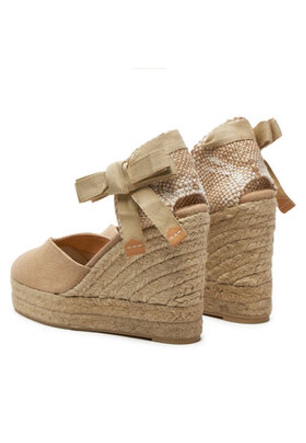 Castañer Espadryle Chiara/8Ed/002 021668 Beżowy. Kolor: beżowy. Materiał: materiał