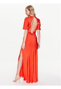 TwinSet - TWINSET Sukienka wieczorowa 231TT2062 Pomarańczowy Regular Fit. Kolor: pomarańczowy. Materiał: wiskoza. Styl: wizytowy