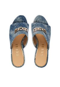 Guess Klapki FLJEV2 DEN04 Niebieski. Kolor: niebieski. Materiał: materiał #5