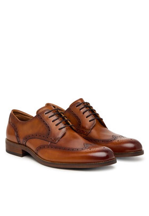 Clarks Półbuty CraftRemi Tip 26186394 Brązowy. Kolor: brązowy. Materiał: skóra