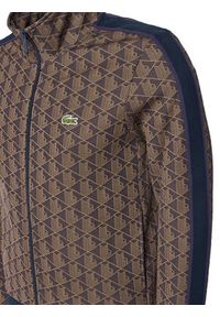 Lacoste Bluza SH1368 Brązowy Regular Fit. Kolor: brązowy. Materiał: syntetyk