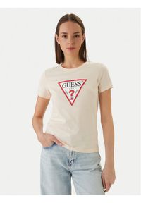 Guess T-Shirt W1YI1B I3Z14 Pomarańczowy Regular Fit. Kolor: pomarańczowy. Materiał: bawełna #1