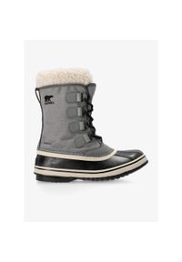 sorel - Buty zimowe damskie Sorel Winter Carnival WP. Kolor: szary. Sezon: zima. Styl: sportowy