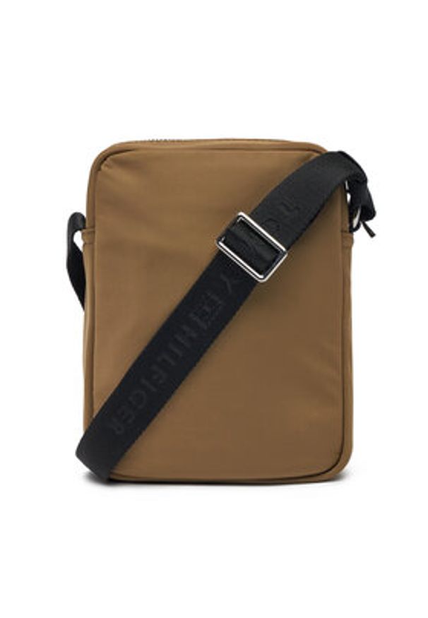 TOMMY HILFIGER - Tommy Hilfiger Saszetka Th Business Mini Reporter AM0AM13190 Brązowy. Kolor: brązowy. Materiał: materiał