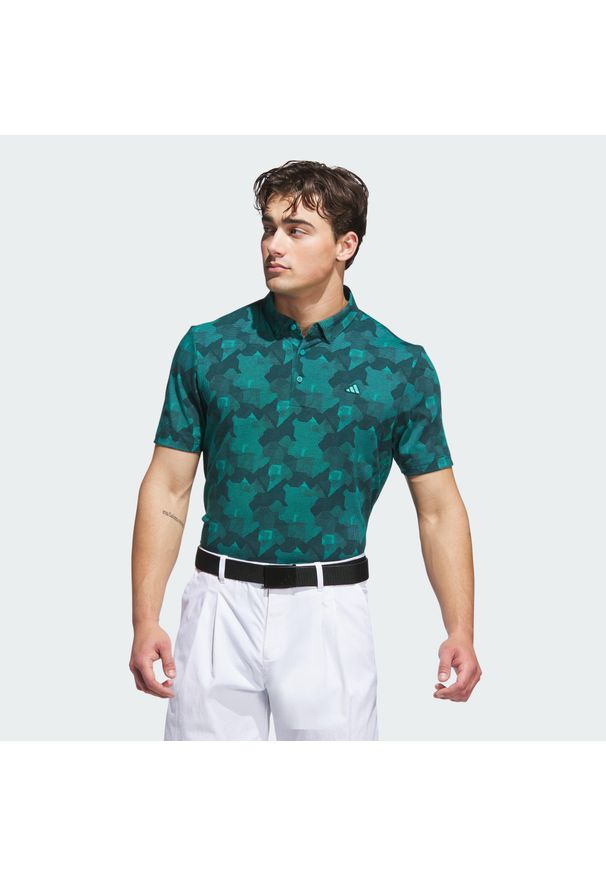 Adidas - Koszulka Go-To Printed Polo. Typ kołnierza: polo. Kolor: wielokolorowy, niebieski, zielony. Materiał: materiał