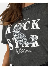 only - ONLY T-Shirt Lucy 15346786 Szary Regular Fit. Kolor: szary. Materiał: bawełna