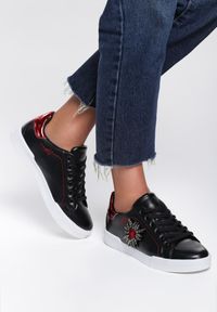 Renee - Czarne Sneakersy Citrine. Kolor: czarny. Obcas: na płaskiej podeszwie #1
