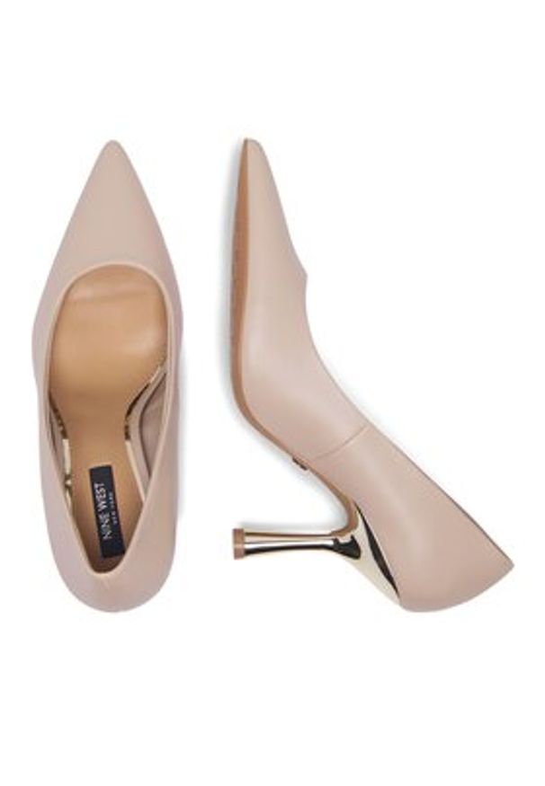 Nine West Szpilki WFA2663-1 Beżowy. Kolor: beżowy. Materiał: skóra. Obcas: na szpilce