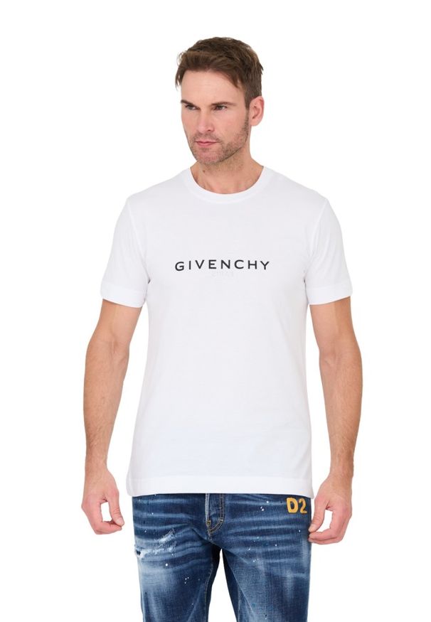 Givenchy - GIVENCHY Biały męski t-shirt, Rozmiar XXL. Kolor: biały