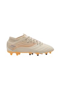 KIPSTA - Buty piłkarskie Kipsta Viralto IV Skóra Premium Pro Evolution Amber Jewel. Nosek buta: okrągły. Materiał: skóra. Szerokość cholewki: normalna. Sport: piłka nożna