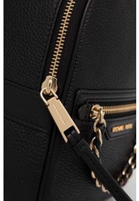 MICHAEL Michael Kors plecak skórzany damski kolor czarny mały gładki. Kolor: czarny. Materiał: skóra. Wzór: gładki #2